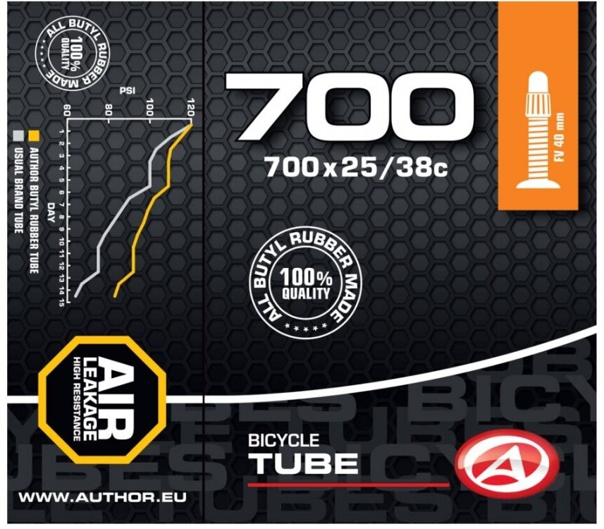 Camera bicicleta AUTHOR A 700x25/38C FV    700x25/38C Cehia photo 1